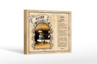 Holzschild Berufe 18x12 cm Notar gewissenhaft...