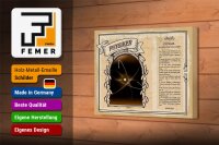 Holzschild Berufe 18x12 cm Physiker präzise Naturwissenschaft