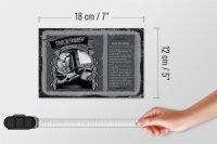 Holzschild Berufe Truckfahrer Nerven aus Stahl  18x12 cm Dekoration