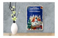 Blechschild Weihnachtsgrüße aus SCHMALLENBERG Geschenk Deko 12x18cm