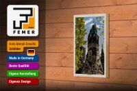 Holzschild Städte Berlin Gedächtniskirche Deutschland 12x18 cm