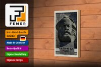 Holzschild Städte Chemnitz Karl-Marx-Monument Dekoration 12x18 cm