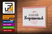 Holzschild Spruch 18x12 cm Du bist mein Herzensmensch Dekoration