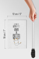 Holzschild Spruch Katze nicht weiter kommst umarme 12x18 cm