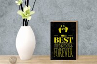 Holzschild Spruch Freunde You I best friends forever 12x18 cm