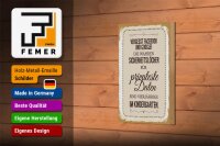 Holzschild Spruch Vergesst Facebook und Google 12x18 cm Dekoration