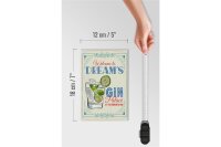 Holzschild Spruch Welcome to dream´s Gin Palace 12x18 cm