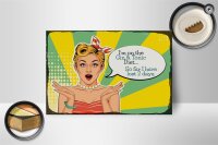 Holzschild Spruch I´m on the Gin & Tonic Diet 18x12 cm Dekoration