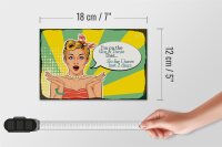 Holzschild Spruch I´m on the Gin & Tonic Diet 18x12 cm Dekoration