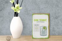 Holzschild Rezept Gin Tonic Cocktail Recipe 12x18 cm Dekoration