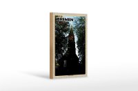 Holzschild Städte Bremen Grambiker Dorfkirche 12x18...