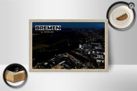 Holzschild Städte Bremen Deutschland Hemelingen 18x12 cm Dekoration