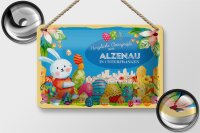 Blechschild Ostern Ostergrüße 18x12cm ALZENAU...