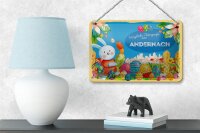 Blechschild Ostern Ostergrüße 18x12cm ANDERNACH Geschenk Deko