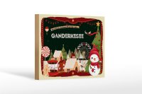 Holzschild Weihnachten Grüße GANDERKESEE...