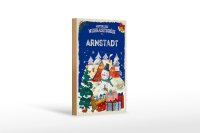Holzschild Weihnachtsgrüße ARNSTADT Geschenk...