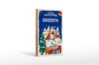 Holzschild Weihnachtsgrüße DREIEICH Geschenk...