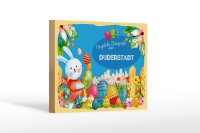 Holzschild Ostern Ostergrüße 18x12 cm...