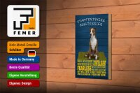 Holzschild Spruch 12x18cm Staffordshire Bullterrier Hund