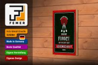Holzschild Spruch 12x18 cm Wer beim Daten nicht flucht Dekoration