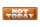 Blechschild Hinweis 27x10cm Not Today nicht heute Dekoration