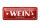 Blechschild Spruch 27x10cm Leben kurz um schlechten Wein Dekoration