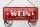 Blechschild Spruch 27x10cm Leben kurz um schlechten Wein Dekoration