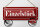 Blechschild Hinweis 27x10cm Einzelstück rotes Schild