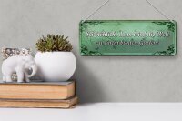 Blechschild Spruch 27x10cm sei fröhlich Welt bunter Garten Dekoration