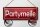 Blechschild Hinweis 27x10cm Partymeile Dekoration