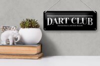 Blechschild Hinweis 27x10cm the Dart Club Amateurs welcome Dekoration