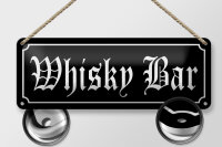 Blechschild Hinweis 27x10cm Whisky Bar Kneipe Dekoration