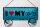 Blechschild Spruch 27x10cm I love my Bike Fahrrad Dekoration