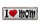 Blechschild Spruch 27x10cm I love Mom Mama Dekoration