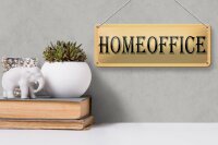 Blechschild Hinweis 27x10cm Homeoffice Dekoration