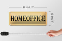 Blechschild Hinweis 27x10cm Homeoffice Dekoration