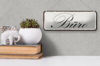 Blechschild Hinweis 27x10cm Büro Dekoration