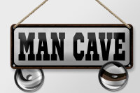 Blechschild Spruch 27x10cm Man Cave Dekoration
