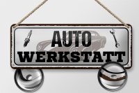 Blechschild Spruch 27x10cm Auto Werkstatt Werkzeug Dekoration