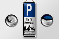 Blechschild Hinweis 10x27 cm Parkschild Nur für...