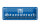 Blechschild Hinweis 27x10 cm Stammtisch hier sitzen (blau) Dekoration