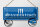 Blechschild Hinweis 27x10 cm Stammtisch hier sitzen (blau) Dekoration