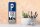 Blechschild Parken 10x27 cm Parkplatzschild P nur für Kunde Dekoration
