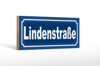 Holzschild Lindenstraße 27x10cm TV Sendung deutsche Serie