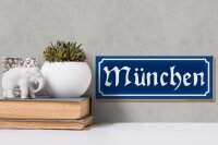 Holzschild München 27x10cm Bayern Isar Stadt