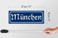 Holzschild München 27x10cm Bayern Isar Stadt