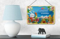 Blechschild Ostern Ostergrüße 18x12cm SCHWERIN Geschenk Deko