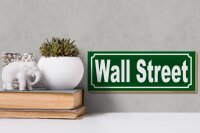 Holzschild Wall Street 27x10 m Straße New York Manhattan