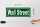 Holzschild Wall Street 27x10 m Straße New York Manhattan