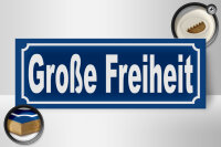 Holzschild Große Freiheit 27x10cm Hamburg St. Pauli Clubs
